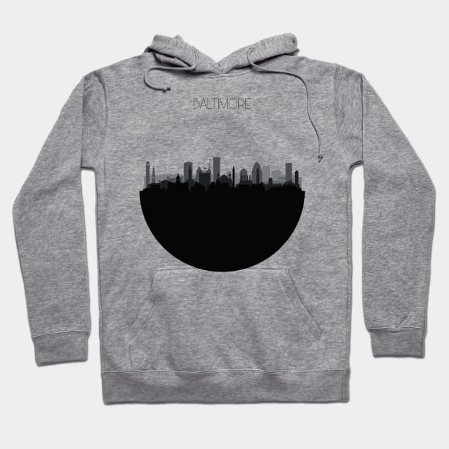 Baltimore Skyline V2 Hoodie by inspirowl